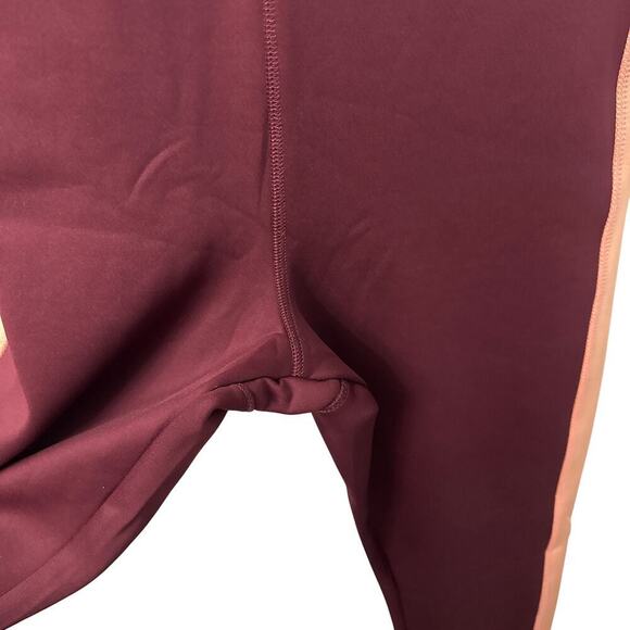 Fabletics Atlantis Scuba 7/8 Jumpsuit Romper Onesie XXL Maroon Pink - Picture 8 of 11